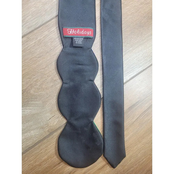 Men's Red Neck Tie Christmas Ornament Holiday Necktie - Picture 4 of 9